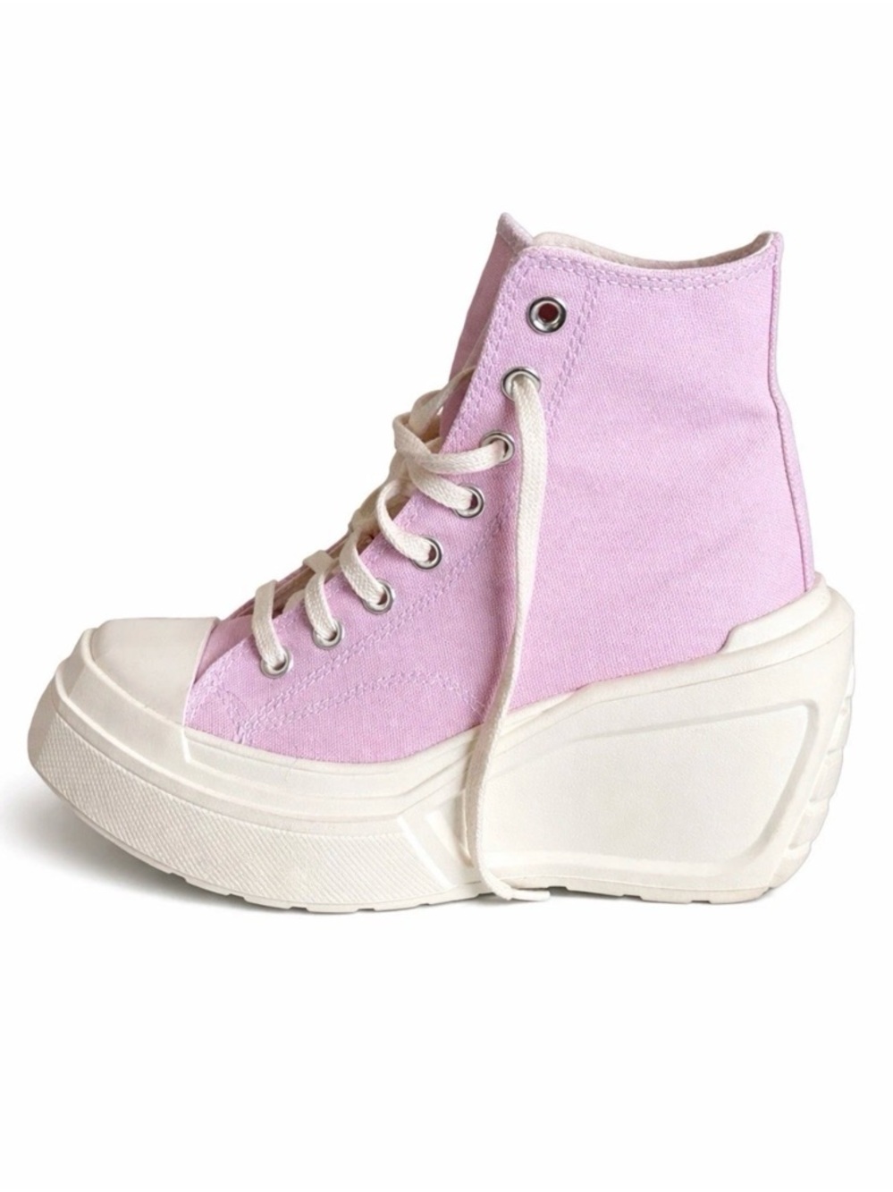 Converse Platform High-Top Sneaker - Light Pink & White
